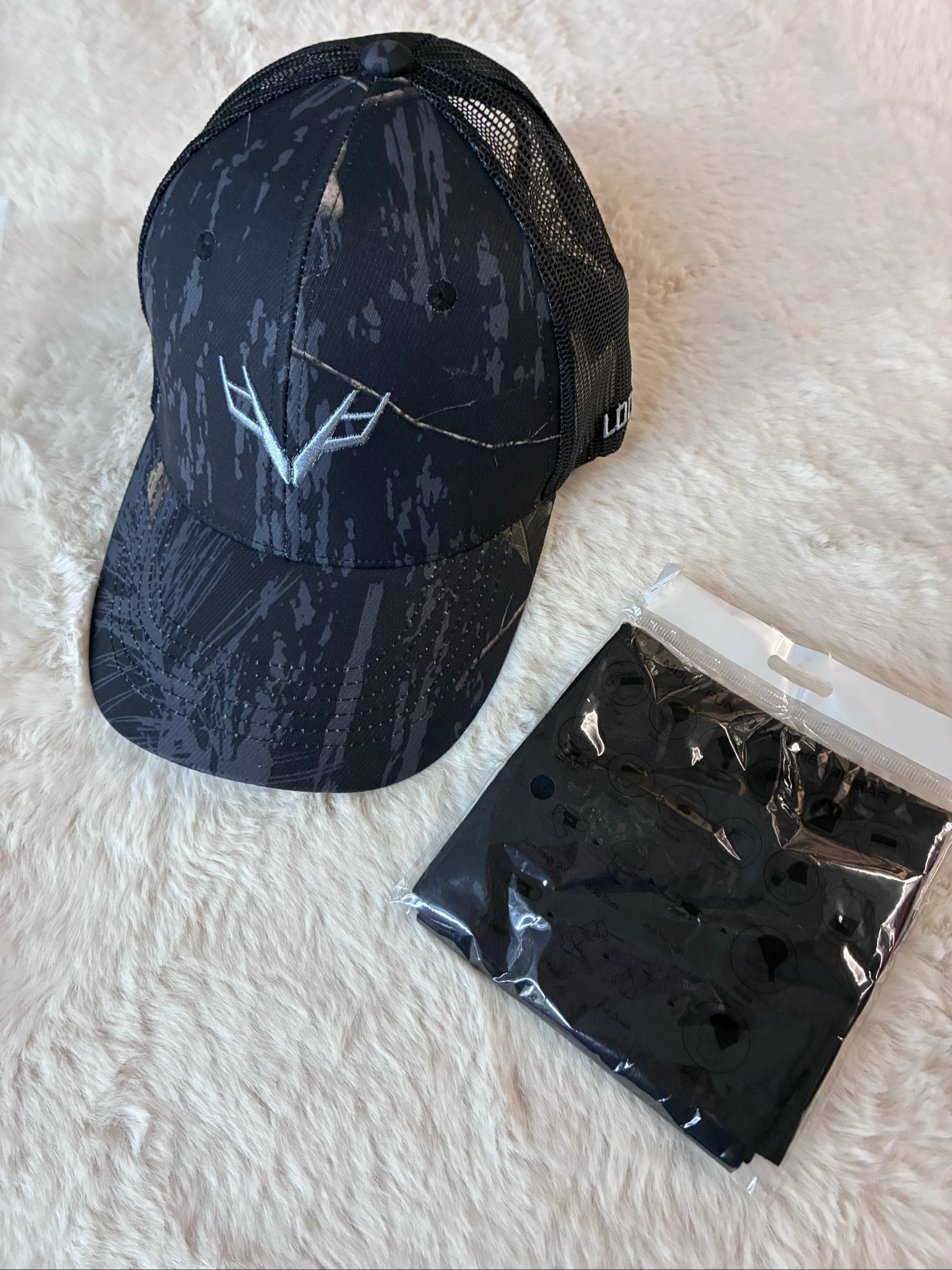 Casquette Trucker Camouflage LOOGU (Neuve) + Tour de cou assorti